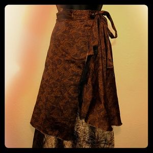 Silk Wrap Skirt
